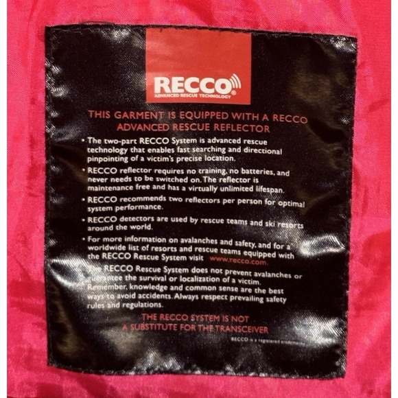 Sessions Terrain Recco Womens Sz XL Red Gray Stripe Jane Heather Snowboard Coat - Picture 14 of 16